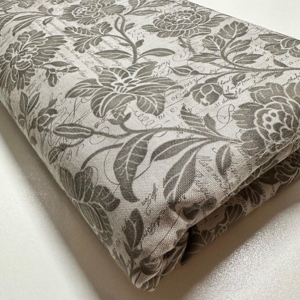 Moda Three Sisters Floral Fabric Gray 1 Yard Sewing